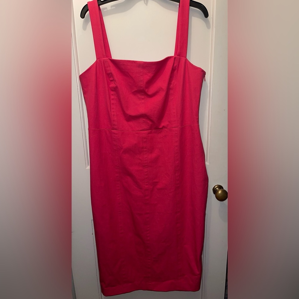 Banana Republic Hot Pink Sleeveless Sheath Dress